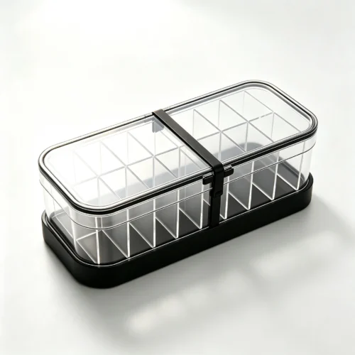 Tea Bag Organizer, Clear Tea Bag Storage Holder with Black Thick Frame 13866