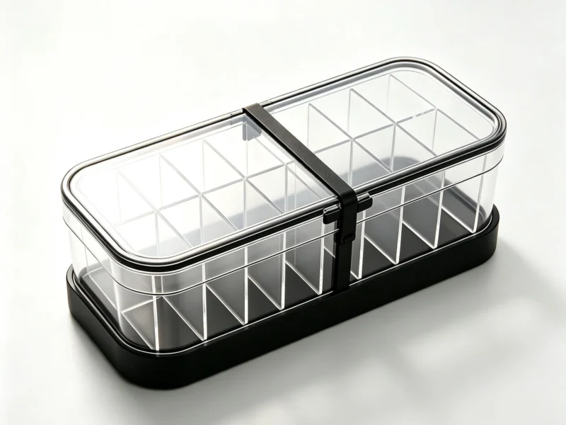 Tea Bag Organizer, Clear Tea Bag Storage Holder with Black Thick Frame 13866