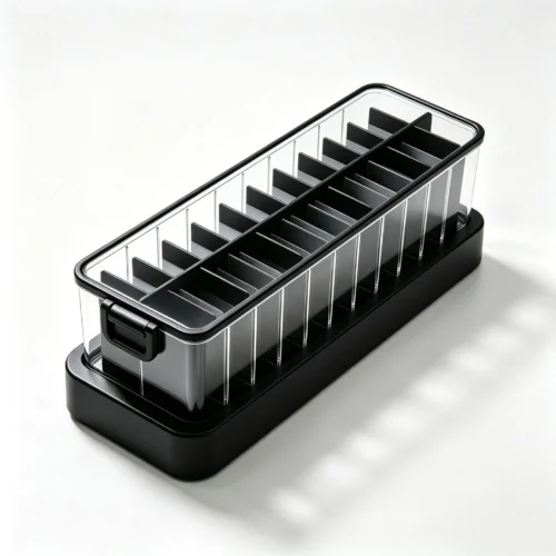 Packet Organizer, Clear Small Packet Storage Holder with Black Frame 13864