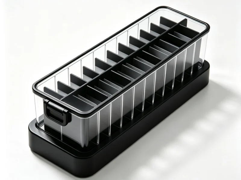 Packet Organizer, Clear Small Packet Storage Holder with Black Frame 13864